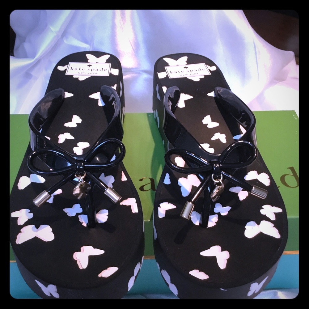 KATE SPADE ♠️ BUTTERFLY 🦋 SOLD OUT WEDGES HTF